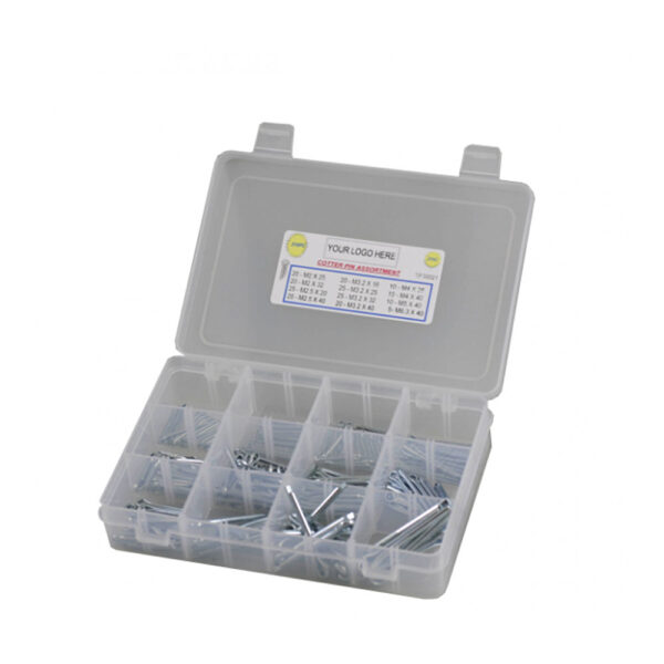210pc Metric Cotter Pin Kit Zinc Plated
